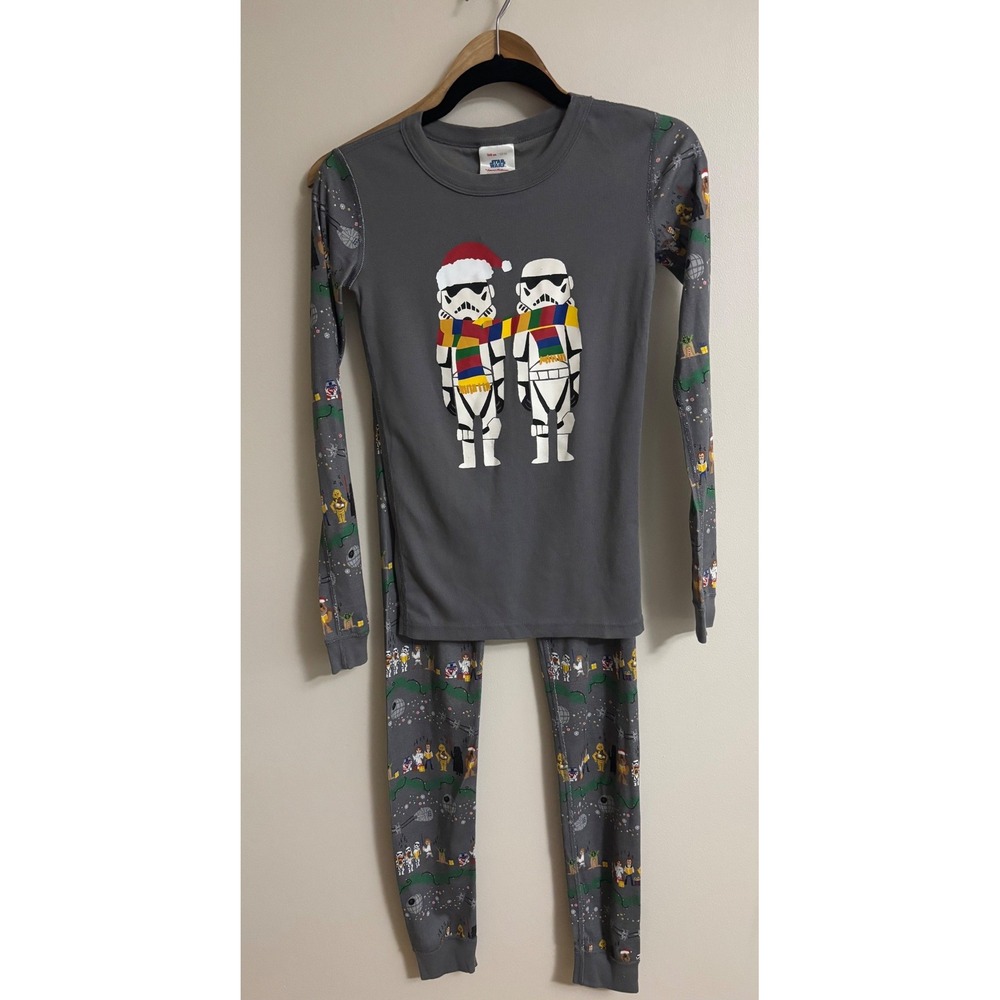 Hanna Andersson Star Wars Christmas Pajamas Set Kids 14 Stormtrooper Holiday